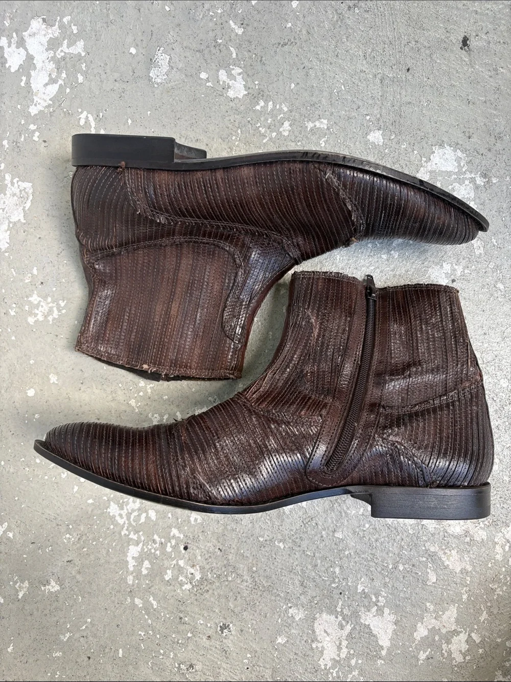 Vintage true religion ankle leather boots